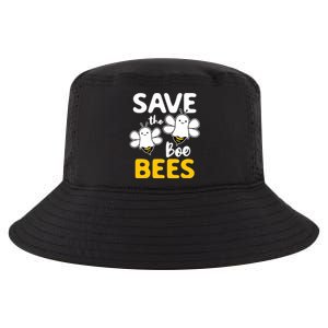 Save The Boo Bees Breast Cancer Awareness Halloween Ghost Funny Gift Cool Comfort Performance Bucket Hat