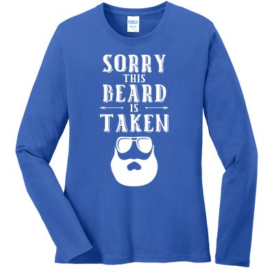 Sorry This Beard Is Taken Cool Gift Valentines Day Gift Ladies Long Sleeve Shirt