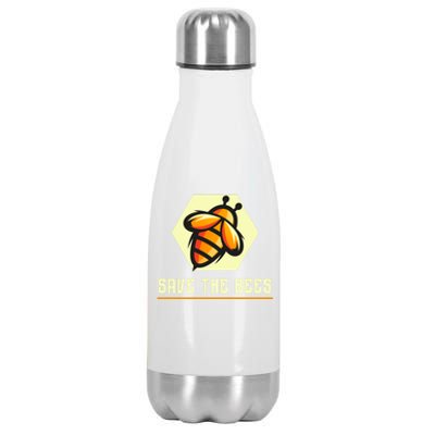 Save The Bees Earth Day Beekeeper Honey Save Our Planet Gift Stainless Steel Insulated Water Bottle