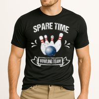 Spare Time Bowling Team Funny Bowling Cooling Performance Crew T-Shirt