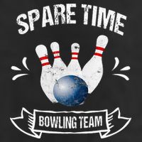 Spare Time Bowling Team Funny Bowling Adult Drive Performance Visor