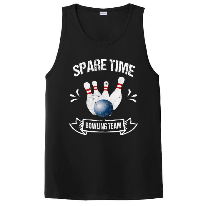 Spare Time Bowling Team Funny Bowling PosiCharge Competitor Tank