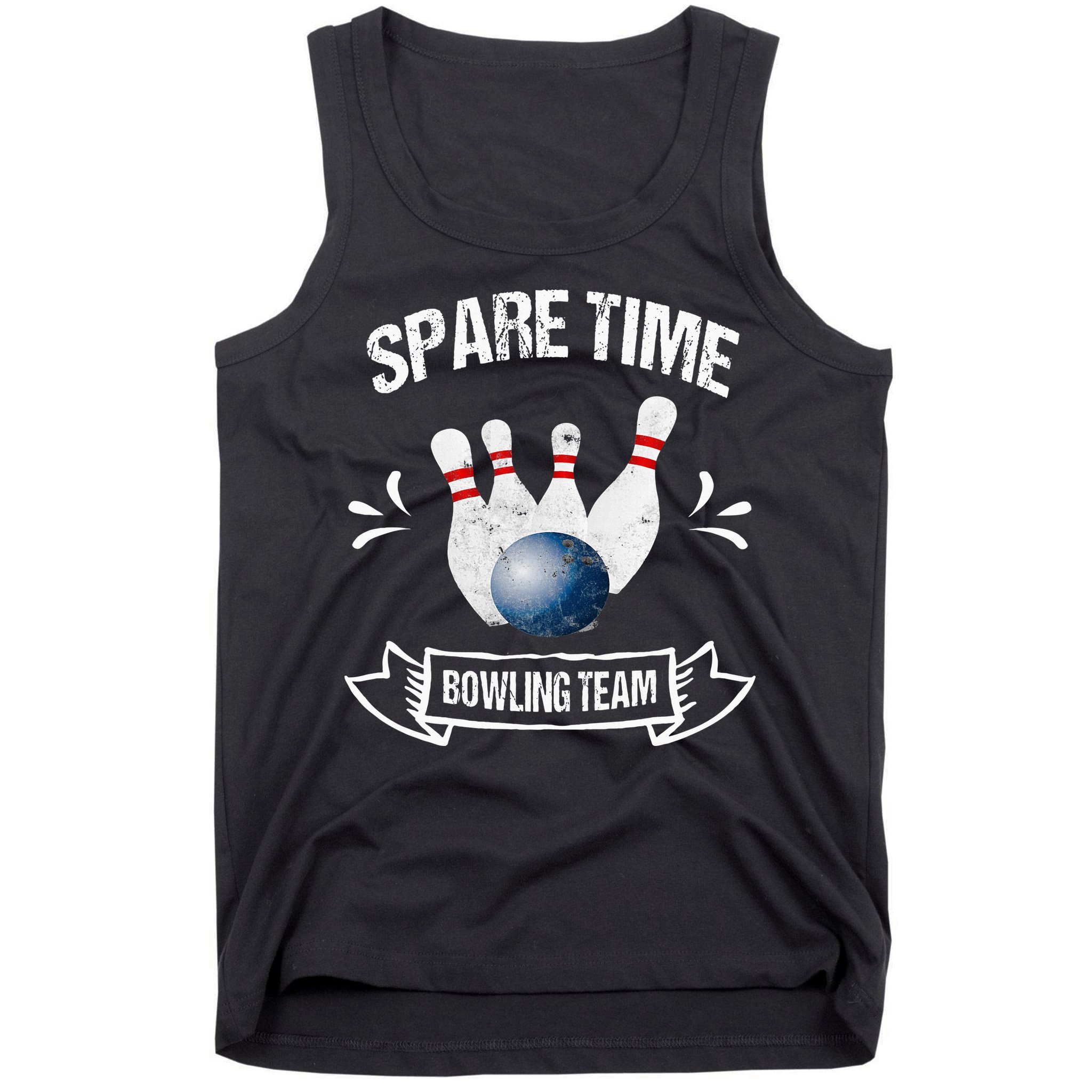 Spare Time Bowling Team Funny Bowling Tank Top