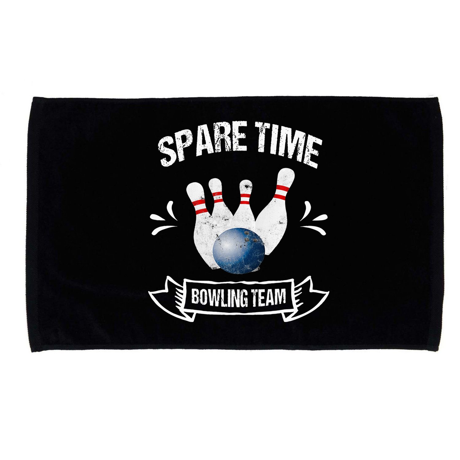 Spare Time Bowling Team Funny Bowling Microfiber Hand Towel