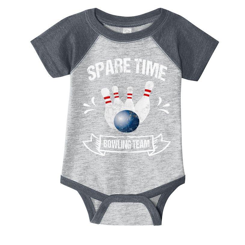 Spare Time Bowling Team Funny Bowling Infant Baby Jersey Bodysuit
