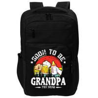 Soon To Be Grandpa 2024 Retro Pregnancy Announcement Dad Impact Tech Backpack