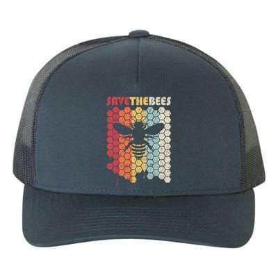 Save The Bees Retro Climate Change Great Gift Yupoong Adult 5-Panel Trucker Hat