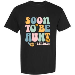 Soon To Be Aunt Est 2024 New Aunt Pregnancy Announcement Garment-Dyed Heavyweight T-Shirt