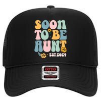 Soon To Be Aunt Est 2024 New Aunt Pregnancy Announcement High Crown Mesh Back Trucker Hat