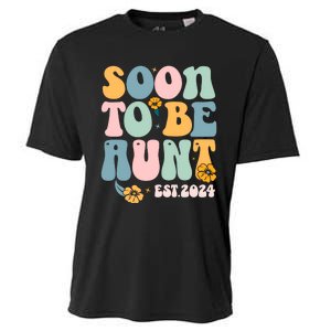 Soon To Be Aunt Est 2024 New Aunt Pregnancy Announcement Cooling Performance Crew T-Shirt