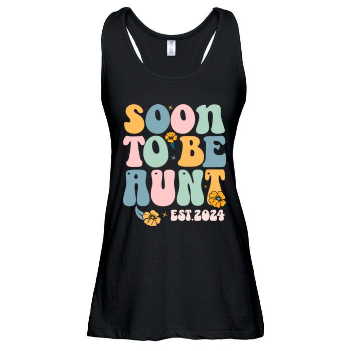 Soon To Be Aunt Est 2024 New Aunt Pregnancy Announcement Ladies Essential Flowy Tank