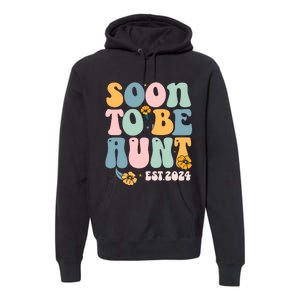 Soon To Be Aunt Est 2024 New Aunt Pregnancy Announcement Premium Hoodie