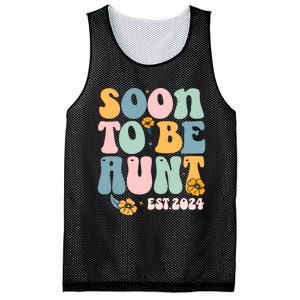 Soon To Be Aunt Est 2024 New Aunt Pregnancy Announcement Mesh Reversible Basketball Jersey Tank