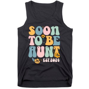 Soon To Be Aunt Est 2024 New Aunt Pregnancy Announcement Tank Top