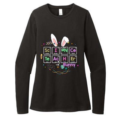 Science Teacher Bunny Periodic Table Chemistry Elements Easter Cute Bunny Womens CVC Long Sleeve Shirt