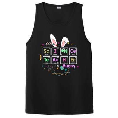 Science Teacher Bunny Periodic Table Chemistry Elements Easter Cute Bunny PosiCharge Competitor Tank