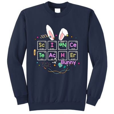 Science Teacher Bunny Periodic Table Chemistry Elements Easter Cute Bunny Sweatshirt