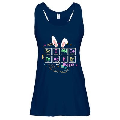 Science Teacher Bunny Periodic Table Chemistry Elements Easter Cute Bunny Ladies Essential Flowy Tank