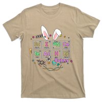 Science Teacher Bunny Periodic Table Chemistry Elements Easter Cute Bunny T-Shirt