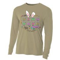 Science Teacher Bunny Periodic Table Chemistry Elements Easter Cute Bunny Cooling Performance Long Sleeve Crew