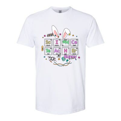 Science Teacher Bunny Periodic Table Chemistry Elements Easter Cute Bunny Softstyle CVC T-Shirt