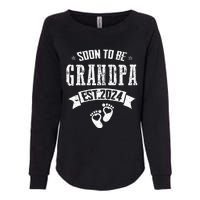 Soon To Be Grandpa Promoted To Grandpa 2024 Womens California Wash Sweatshirt