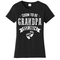 Soon To Be Grandpa Promoted To Grandpa 2024 Women's T-Shirt