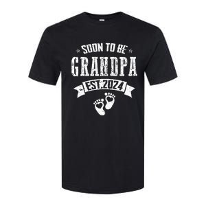 Soon To Be Grandpa Promoted To Grandpa 2024 Softstyle CVC T-Shirt