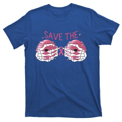 Save The Boobees Boo Bees Breast Cancer Halloween Gift T-Shirt