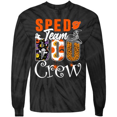 Sped Team Boo Crew Halloween Costume Special Education Crew Tie-Dye Long Sleeve Shirt