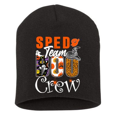 Sped Team Boo Crew Halloween Costume Special Education Crew Short Acrylic Beanie