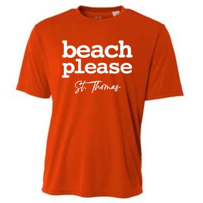 St Thomas Beach Please Simple Graphic Great Gift Cooling Performance Crew T-Shirt