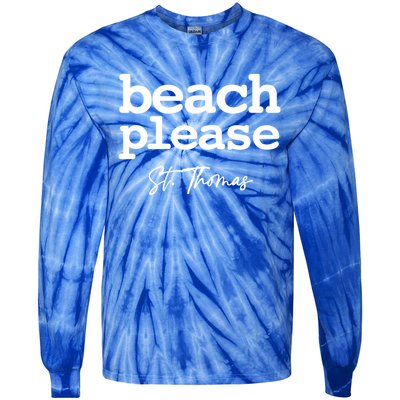 St Thomas Beach Please Simple Graphic Great Gift Tie-Dye Long Sleeve Shirt