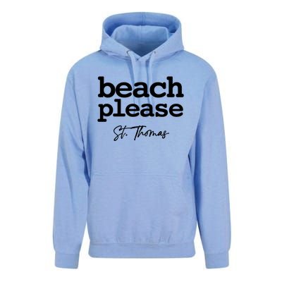 St Thomas Beach Please Simple Graphic Great Gift Unisex Surf Hoodie