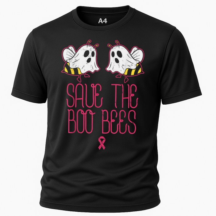 Save The Boobees Boo Bees Breast Cancer Halloween Cooling Performance Crew T-Shirt