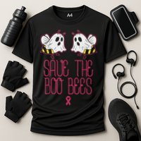 Save The Boobees Boo Bees Breast Cancer Halloween Cooling Performance Crew T-Shirt