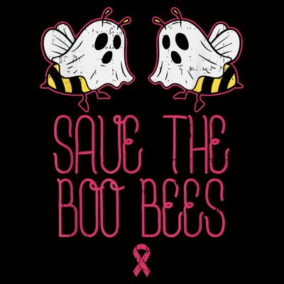 Save The Boobees Boo Bees Breast Cancer Halloween T-Shirt