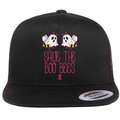 Save The Boobees Boo Bees Breast Cancer Halloween Flatbill Hat