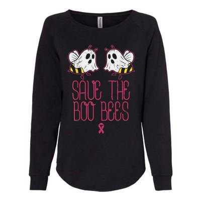 Save The Boobees Boo Bees Breast Cancer Halloween Womens California Wash Sweatshirt