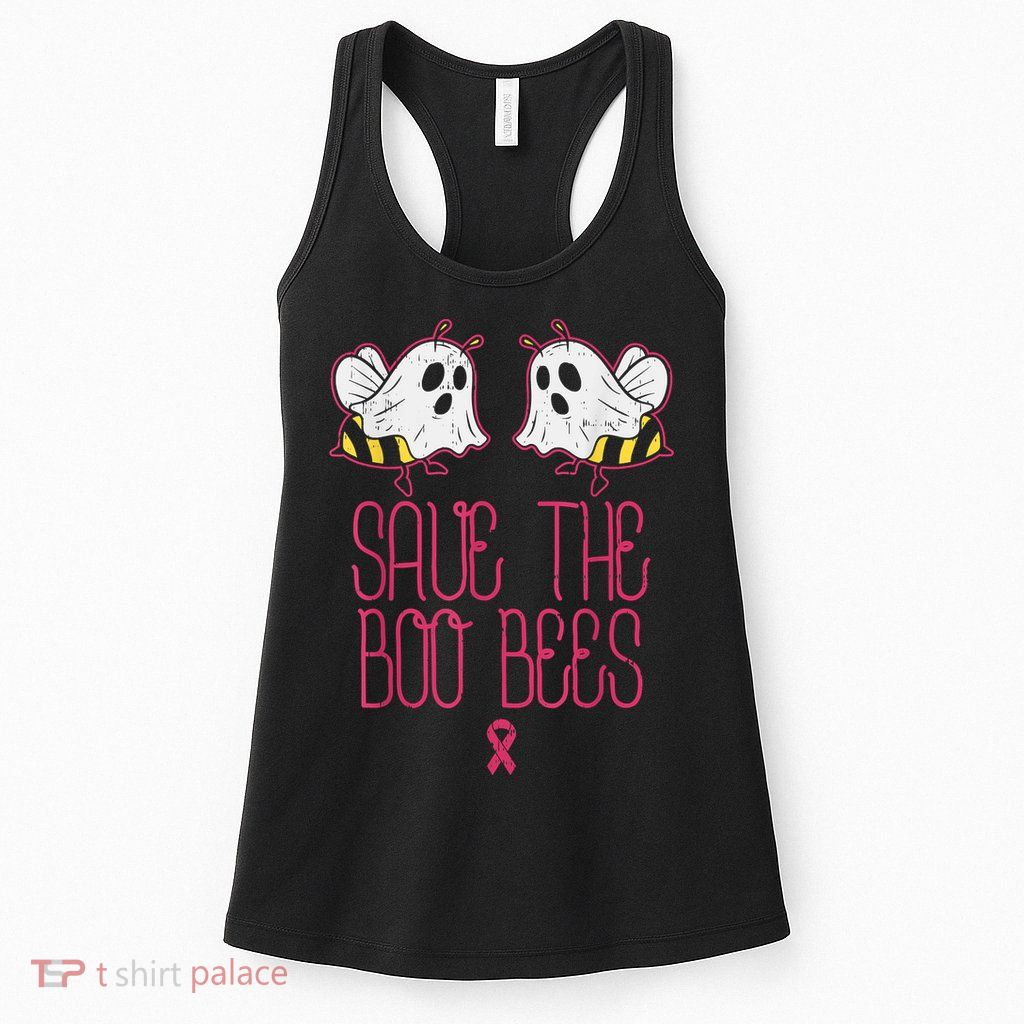 Save The Boobees Boo Bees Breast Cancer Halloween Womens Tank Top