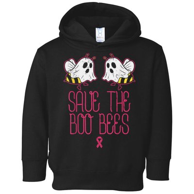 Save The Boobees Boo Bees Breast Cancer Halloween Toddler Hoodie