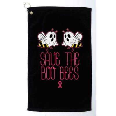 Save The Boobees Boo Bees Breast Cancer Halloween Platinum Collection Golf Towel