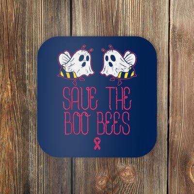 Save The Boobees Boo Bees Breast Cancer Halloween Coaster