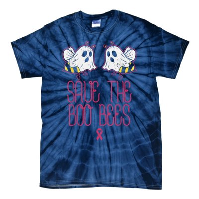 Save The Boobees Boo Bees Breast Cancer Halloween Tie-Dye T-Shirt