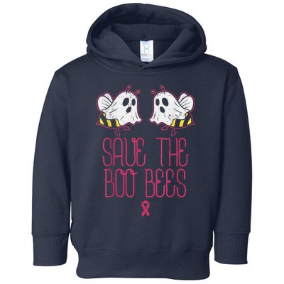 Save The Boobees Boo Bees Breast Cancer Halloween Toddler Hoodie