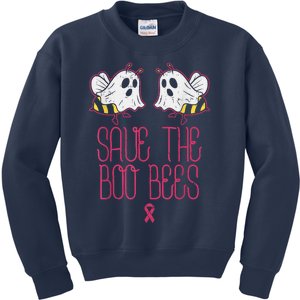 Save The Boobees Boo Bees Breast Cancer Halloween Kids Sweatshirt