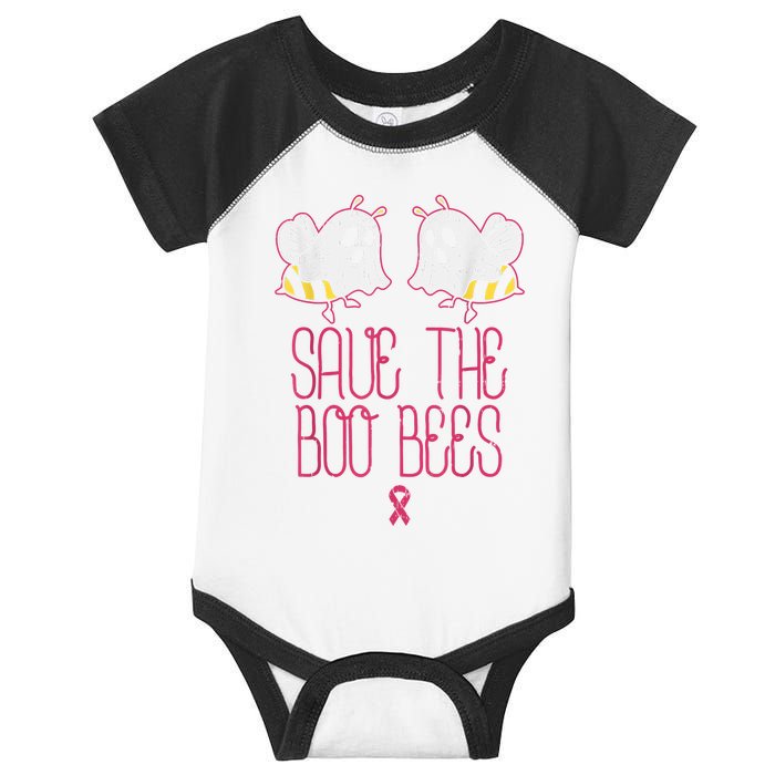 Save The Boobees Boo Bees Breast Cancer Halloween Infant Baby Jersey Bodysuit