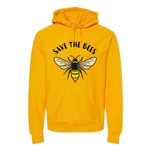 Save The Bees Save Our Planet Beekeeper Honey Earth Day Gift Premium Hoodie