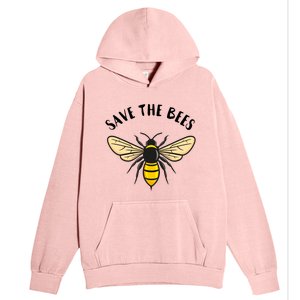 Save The Bees Save Our Planet Beekeeper Honey Earth Day Gift Urban Pullover Hoodie