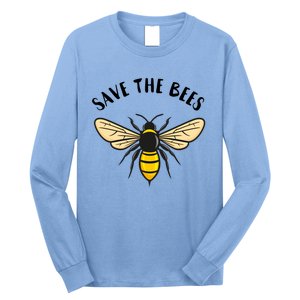 Save The Bees Save Our Planet Beekeeper Honey Earth Day Gift Long Sleeve Shirt